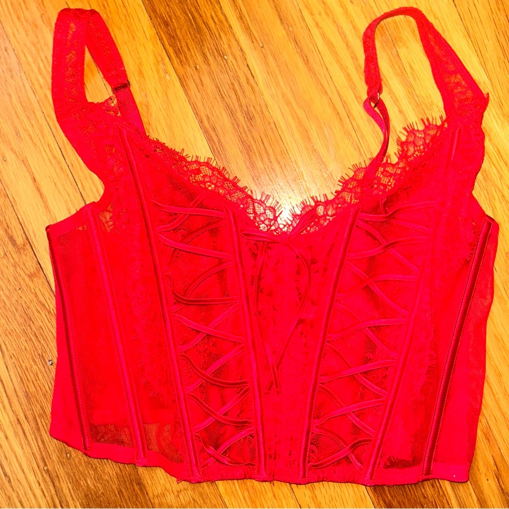 Victoria's Secret Red Lace Bra